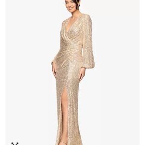 Emerald Sundae Gold Maxi Dress